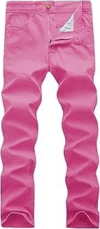 WULFUL Men's Slim Fit Skinny Stretch Comfy Jeans Denim Pants