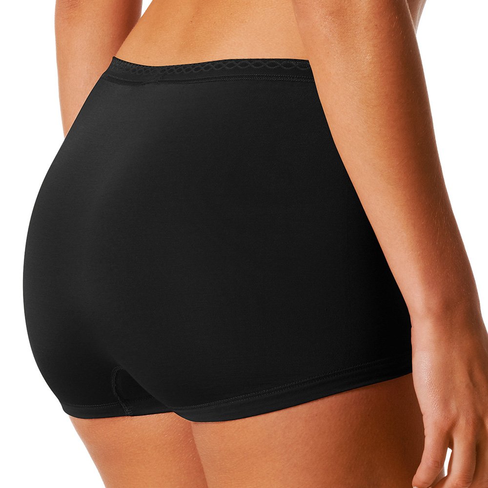 Mey 2er Pack Damen Panty Lights - 89206 - Schwarz - Größe 38 Bodysize - Damen Pants ohne Seitennähte Unterhosen für Damen- UNWAGO Set