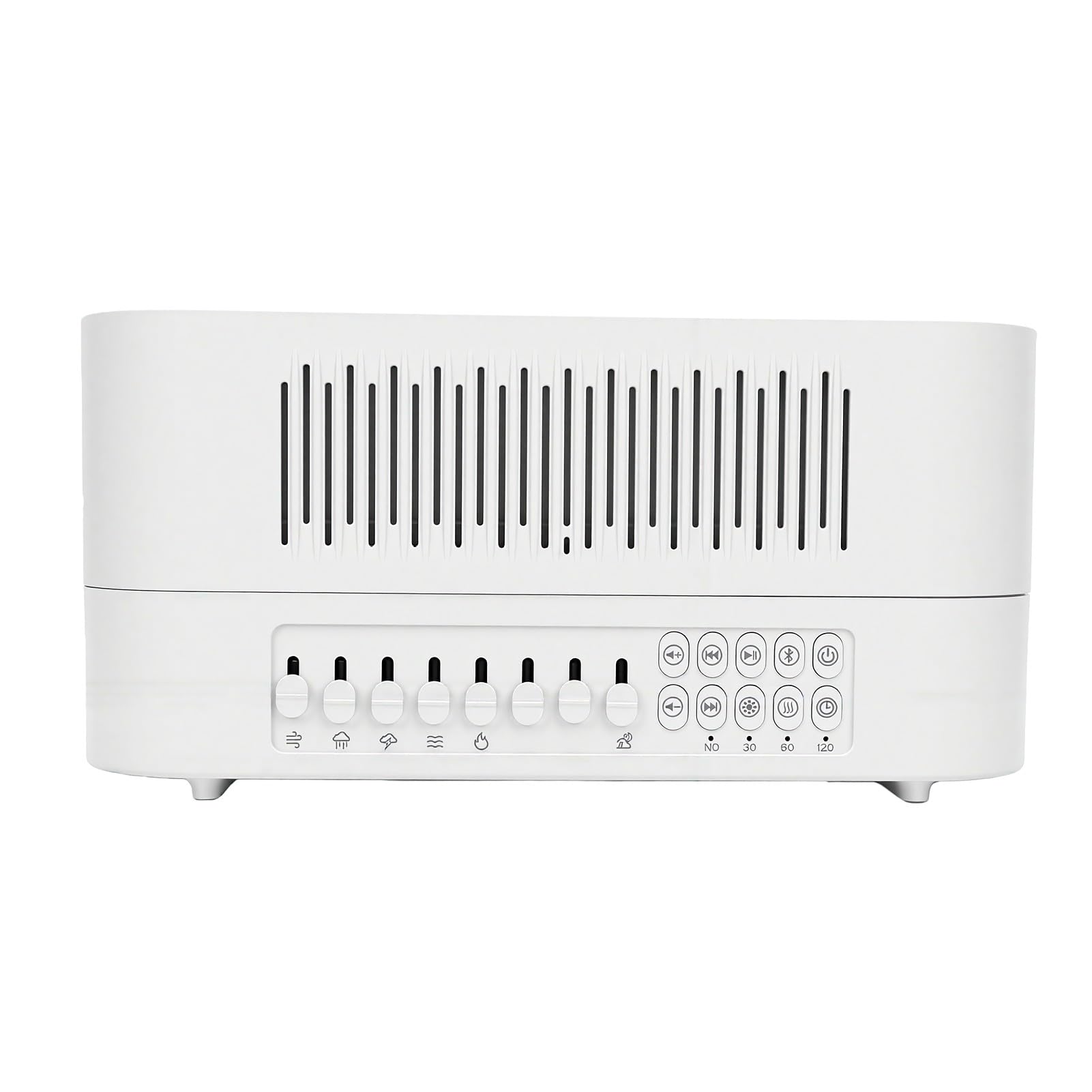 Sxhlseller White Noise Machine, Kabelloser Lautsprecher, 260 Ml, Flammen-Diffusor für ätherische Öle, Nachtlicht für Zuhause, Büro, Schlafhilfe, Aromatherapie-Diffusor mit 10 Beruhigenden