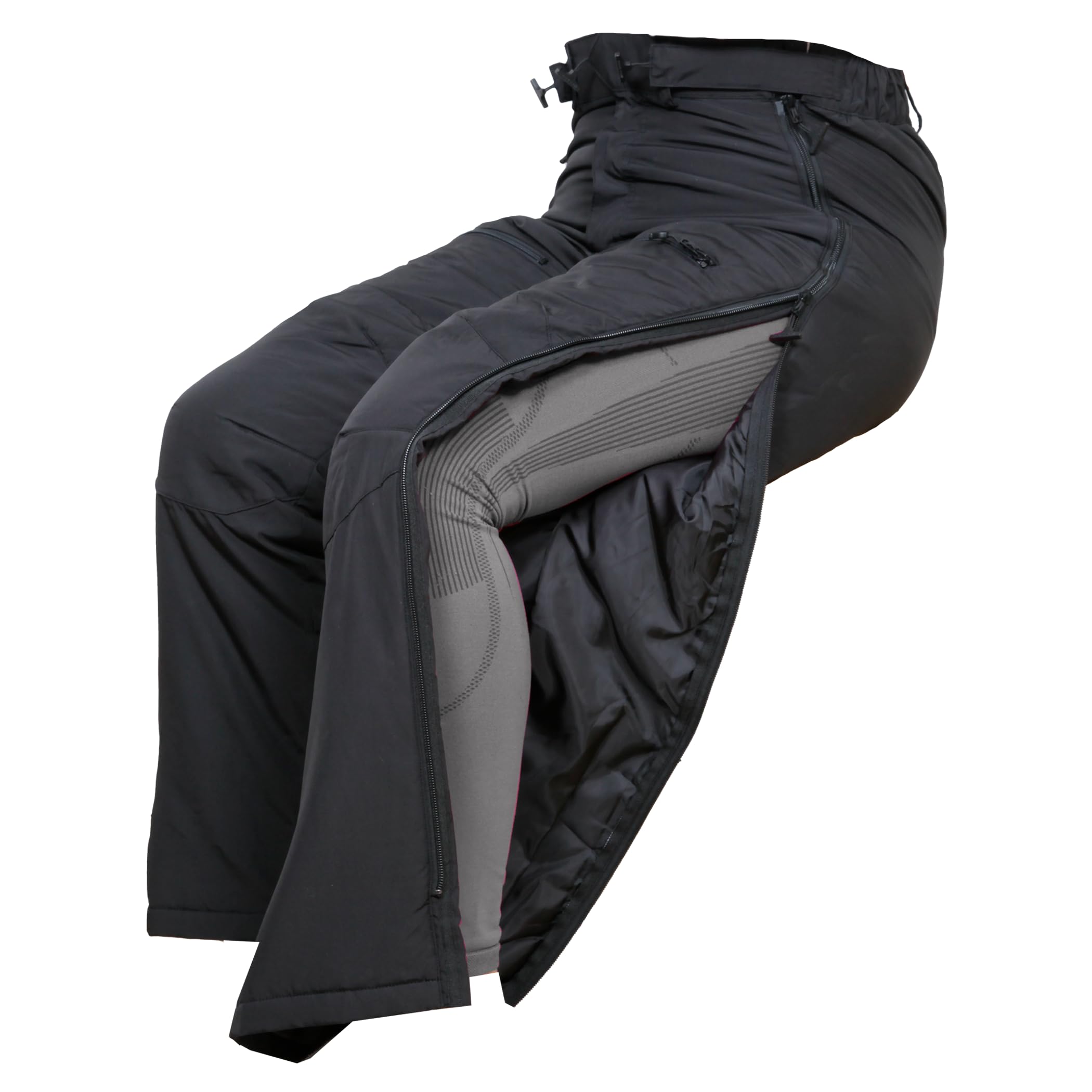 Dobsom Sam Reha Hose Herren – Gefütterte Winterhose, warm & bequem, mit durchgehenden seitlichen Reißverschlüssen & erhöhter Rücken