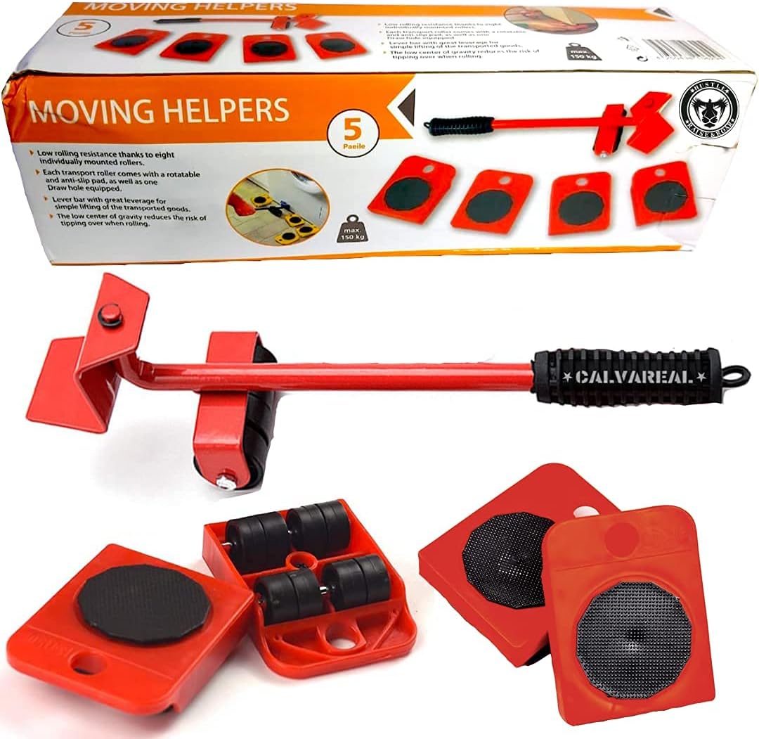 TRNSFORM Furniture Lifter/Shifter Furniture Lifter Mover Tool Set 360 Degree ToolFurniture Shifting Tool Heavy Furniture Appliance Lifter and Mover Tool Set Easy Convenient Moving Tools
