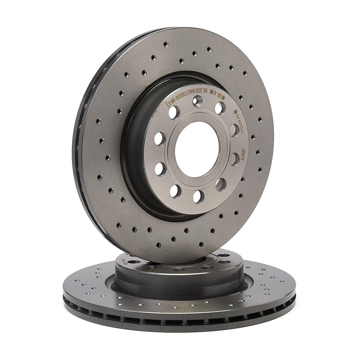 BREMBO 09.9167.1X, 2 szt Tarcze Hamulcowe przód 280mm