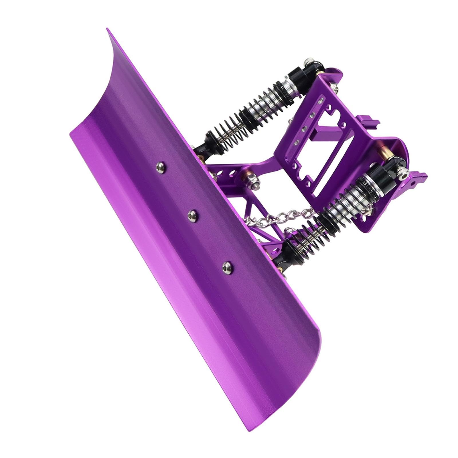 1/18 RC Car Snow Plow Spare Front Snow Shovels Snowplow for TRX4M Crawler Trucks DIY Accessories, Violet