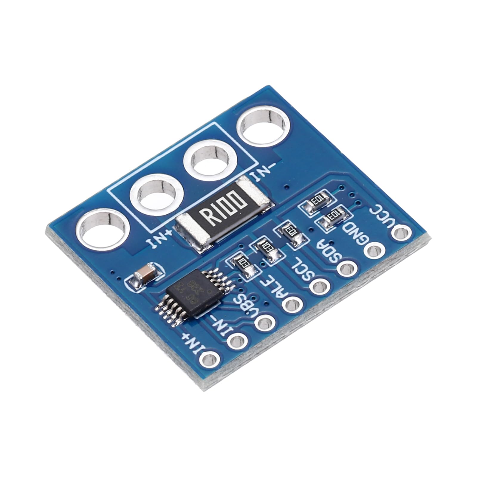 QUARKZMAN 5 Sets INA226 I2C Bidirektionaler Stromsensor DC Strom Spannung Stromversorgung Monitor Breakout Board IIC Modul Stromüberwachung Sensor Modul Mit Alarmfunktion
