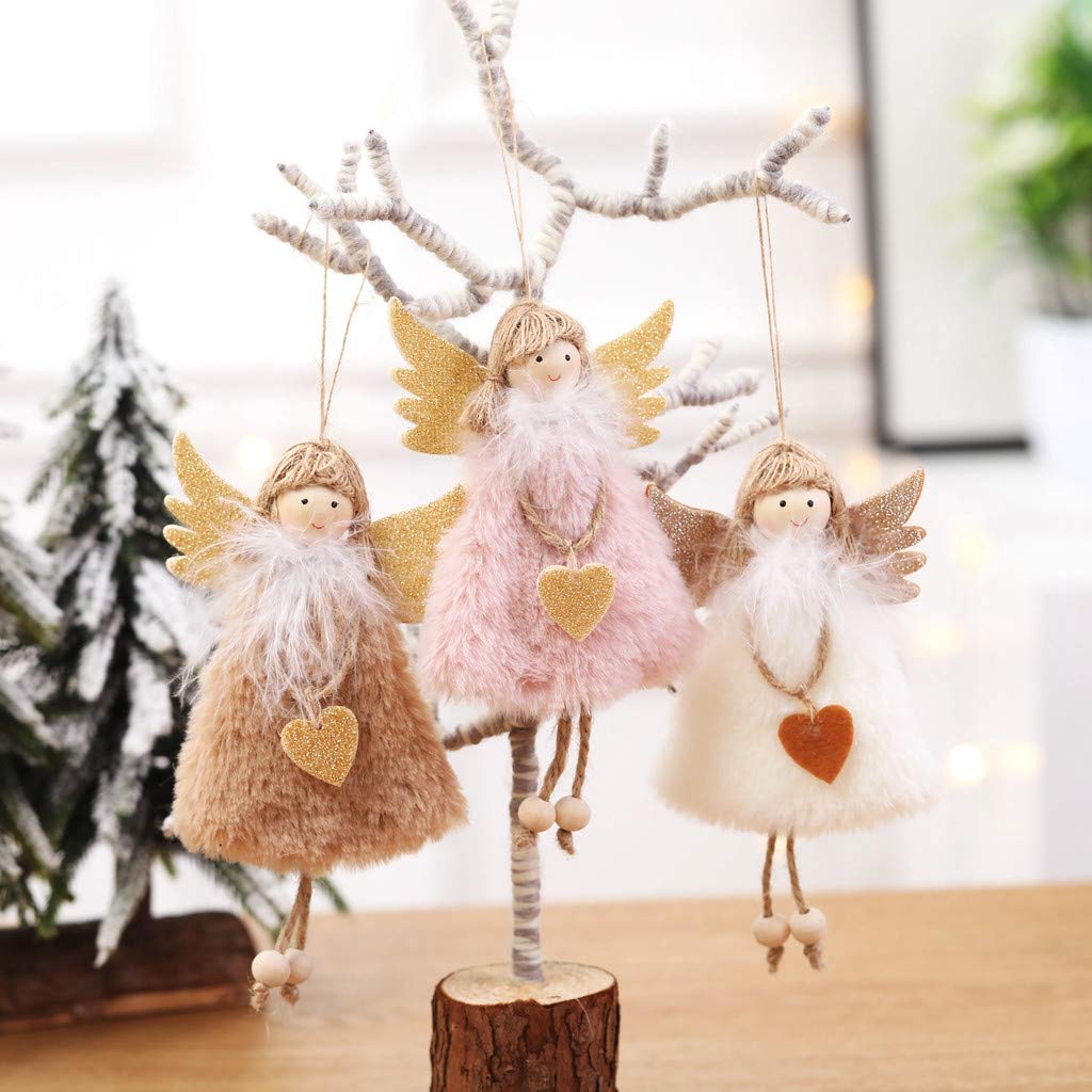 Widget Ángel Con Alas Colgantes Adorno Árbol De Navidad Colgante Signo