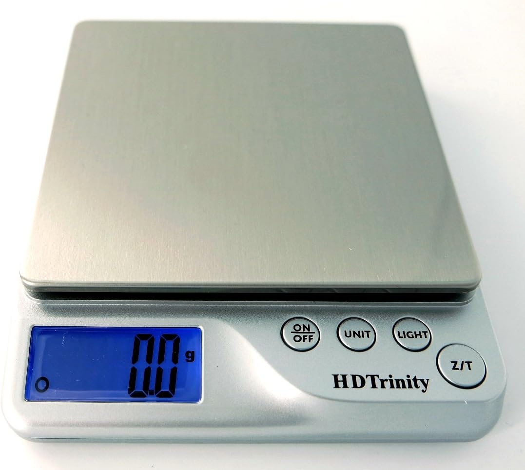 Electronic Pocket Scale 500g(320dwt/17.5oz/16ozt) Capacity for Jewelry, Coins, Kitchen, Hobby, Postage and more! (White Color)