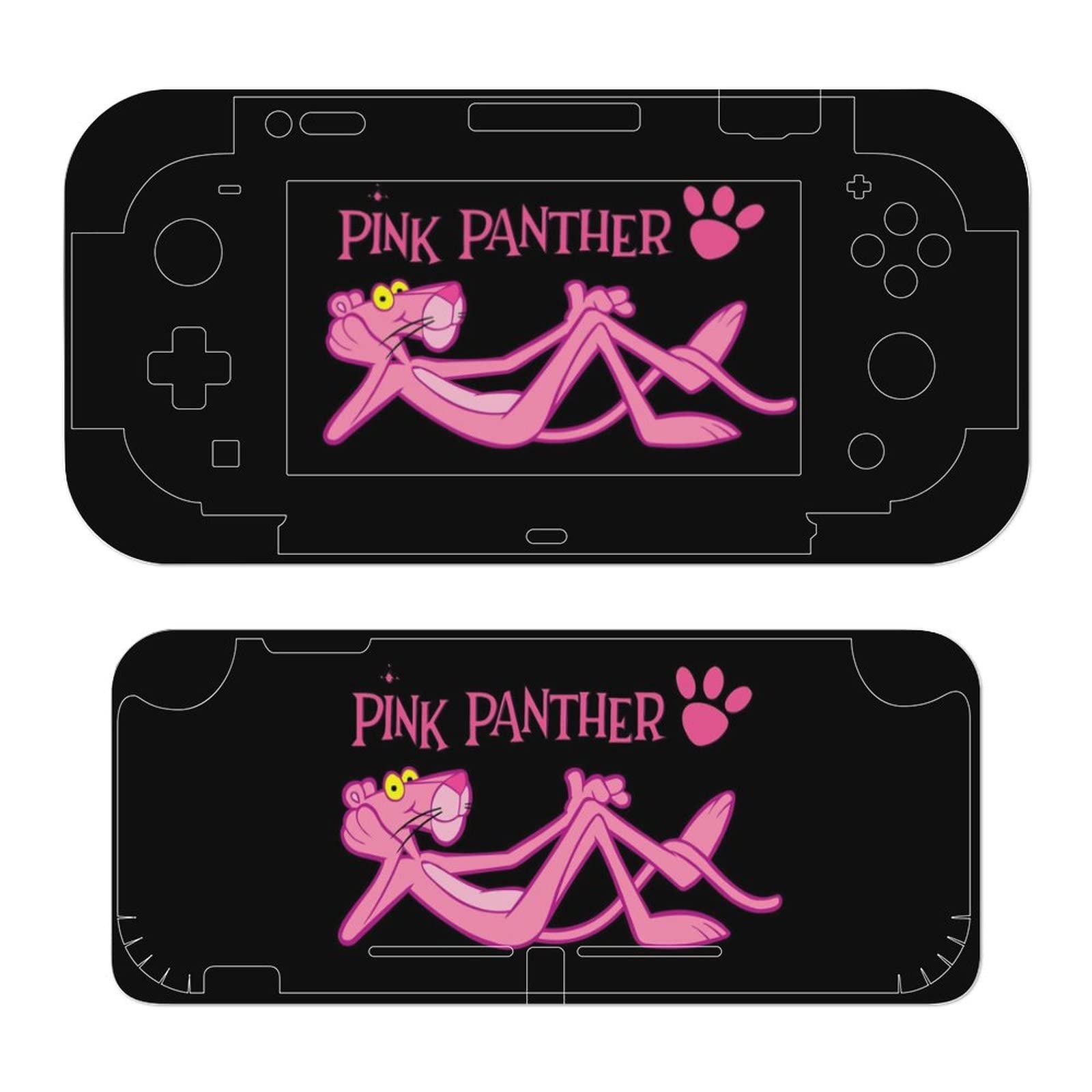 Pink Panther Switch/Switch Lite Skin Seal Switch Sticker Full Protection Easy to Apply Thin Seal Skin Protective Film Skin Sticker Cute for Dock Body Controller for Switch Lite