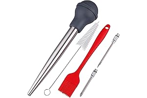 18/8 Stainless Steel Turkey Baster Syringe Set