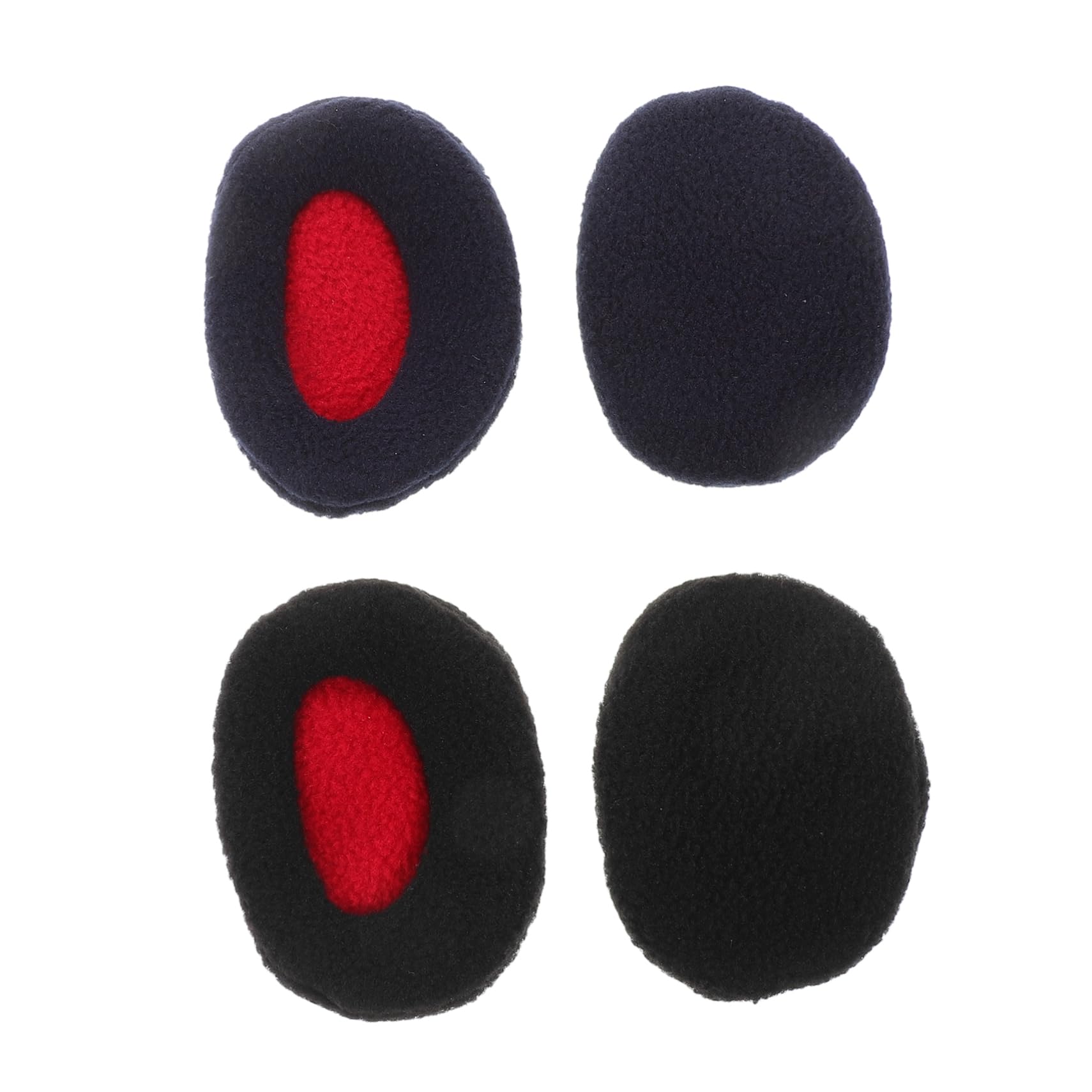 FOMIYES Warm Ear Muffs for Women Men Boys and Girls 2 Pairs Fleece Material Independent Ear Muffs for Wind Protection Stylish Winter Accessory