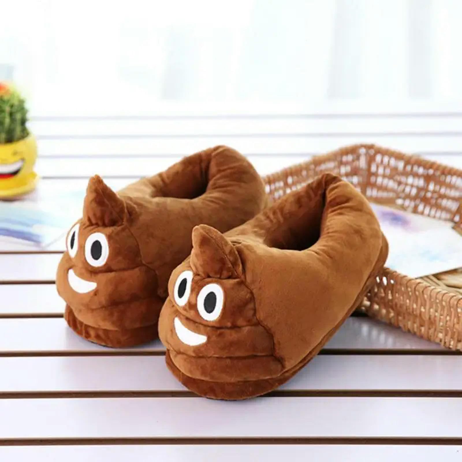 MdybF Pantoufles expression drôle pour femmes hommes doux et confortables en peluche chaude antidérapante chaussures de maison pantoufles-A, a, A