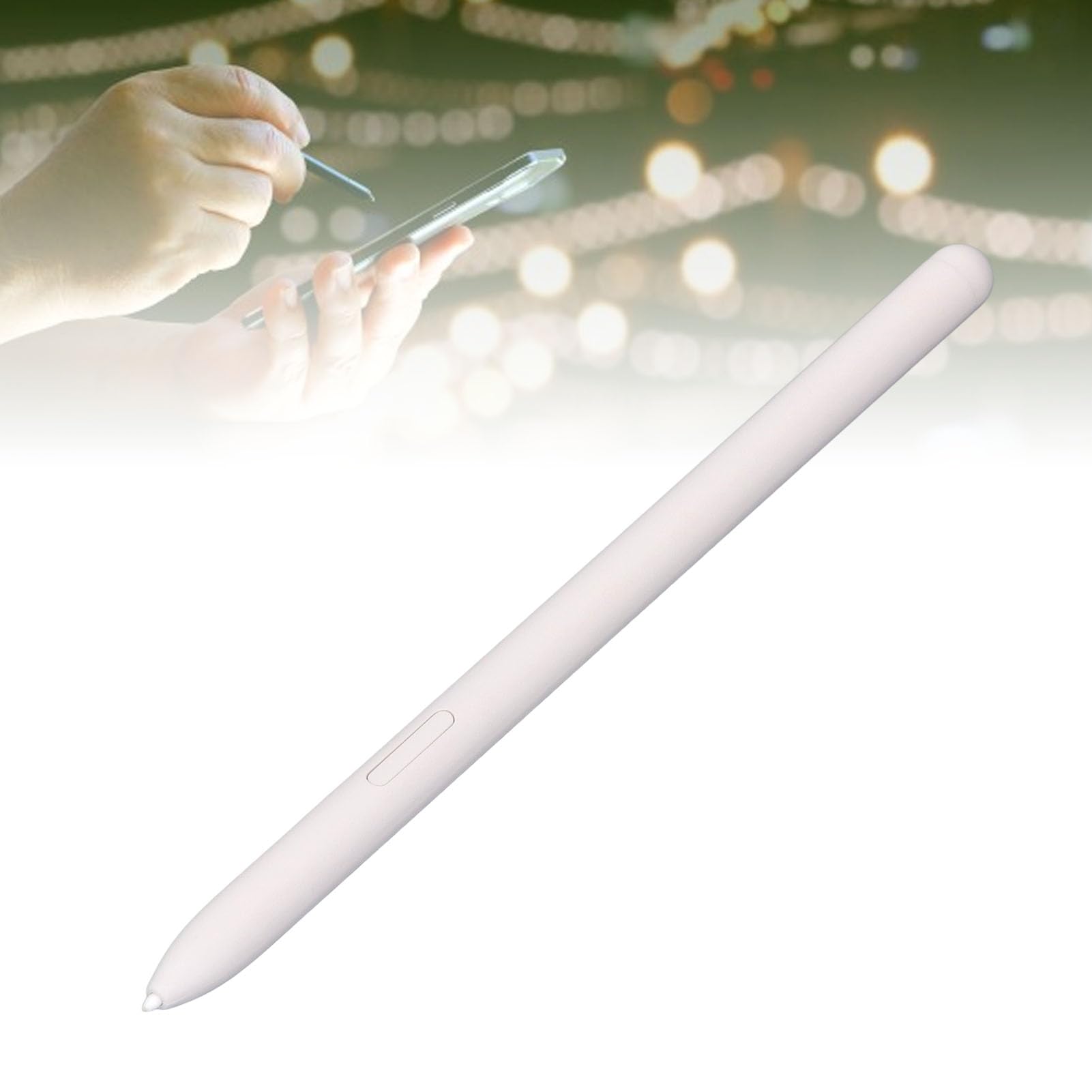 4096 Nivel de Presión Tablet Stylus Pen Función Magnética de Alta Sensibilidad para Tab S9 FE S9 FE+ Plus Dibujo y Toma de Notas (Blanco)