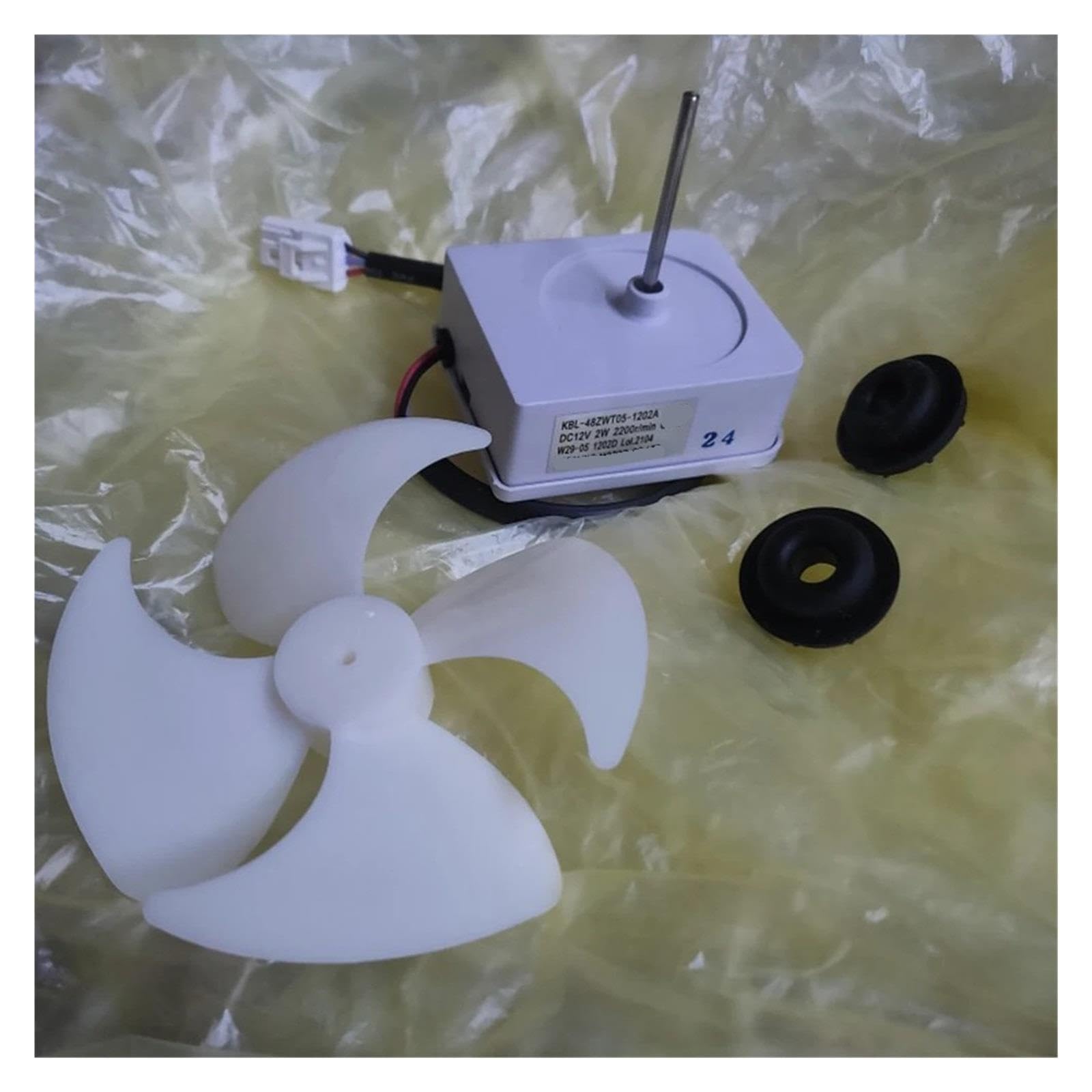 Motor De Ventilador De Refrigerador, Compatible Con Omar, Ventilador De Refrigeración KBL-48ZWT05-1202A 12V 2W W29-05 1202D Funcionamiento Del Congelador De Refrigeración