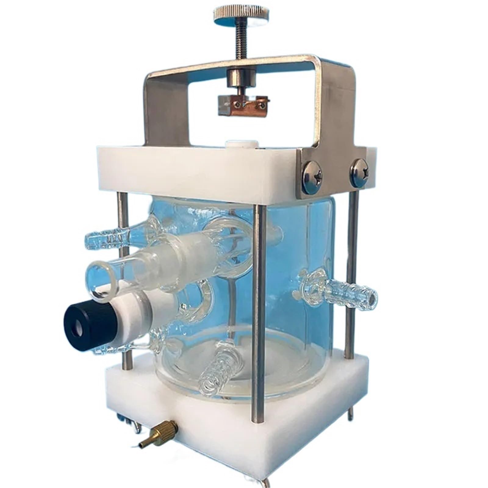 Celda Electrolítica De Corrosión Placa Plana Con Control Temperatura Baño Agua Capa Simple Y Doble | F030