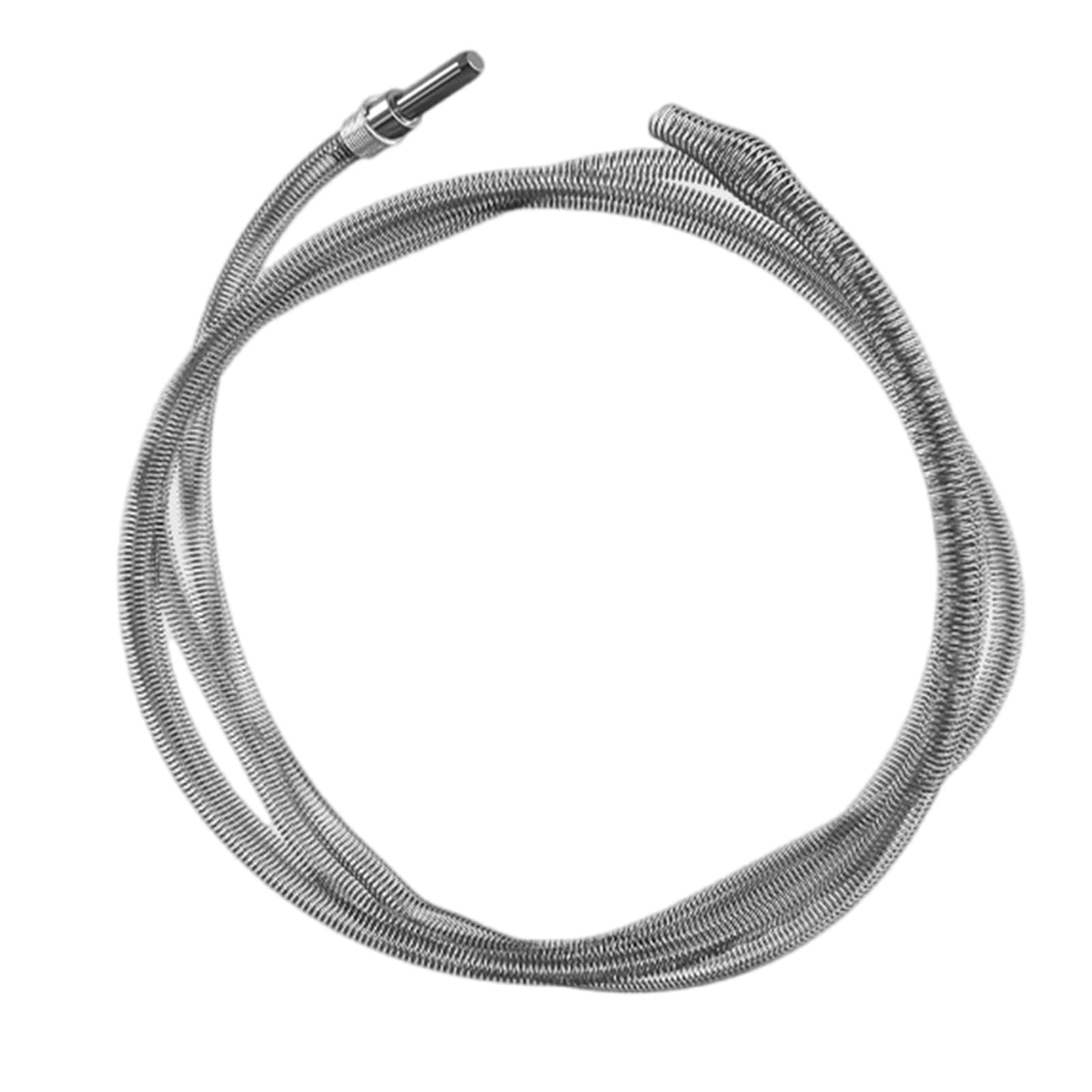 Zkydhbd Professional Drain Augsnake Spring Tool With Reinforced 10Mm Spring Steel Construction For Bathroom Toilet Pipe Cleaning Electric Drill Drain Auger Snake