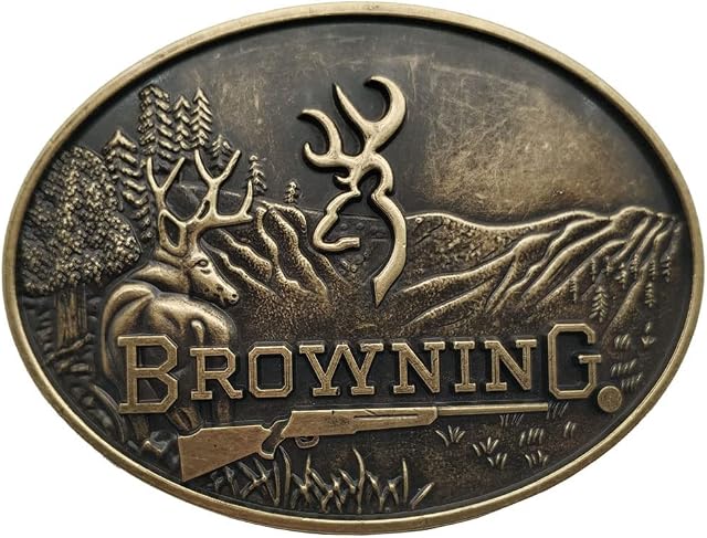 Deer Country Hunting Boucle ceinture de pêche Bronze
