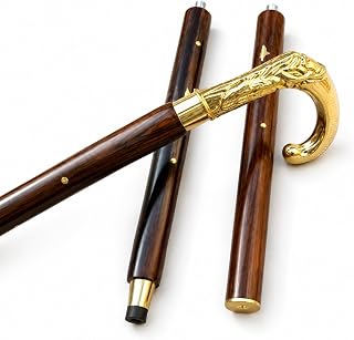 36 Inch Brass Skull Handle Steel Ruler | Heavy Duty Metal Measuring Scale | Dual-Sided Inch & Metric Graduations