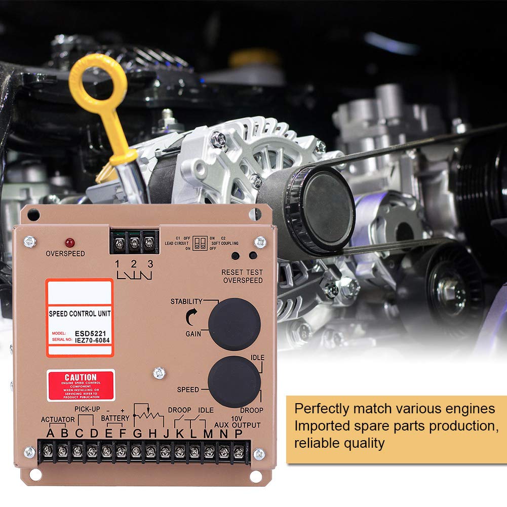 Haofy Scheda di Controllo della velocità ESD5221 di Alta qualità per Componenti Elettrici del Regolatore di velocità - Controllo della Stabile, Ideale per gli Appassionati di Motori