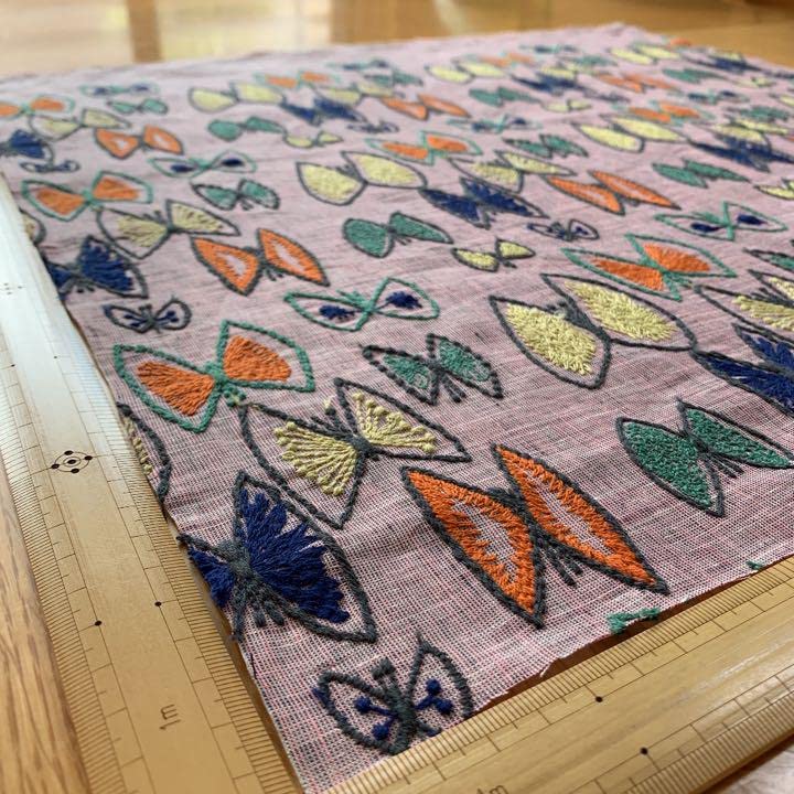 Amazon.co.jp: ミナペルホネン スカイフラワー 生地 はぎれNo.84