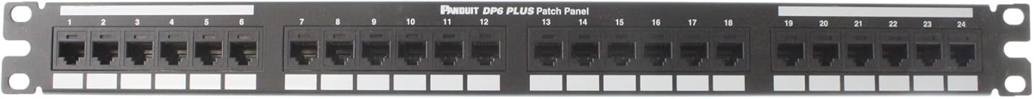 Panduit DP24688TGY Category-6 24-Port Flat Punchdown Patch Panel