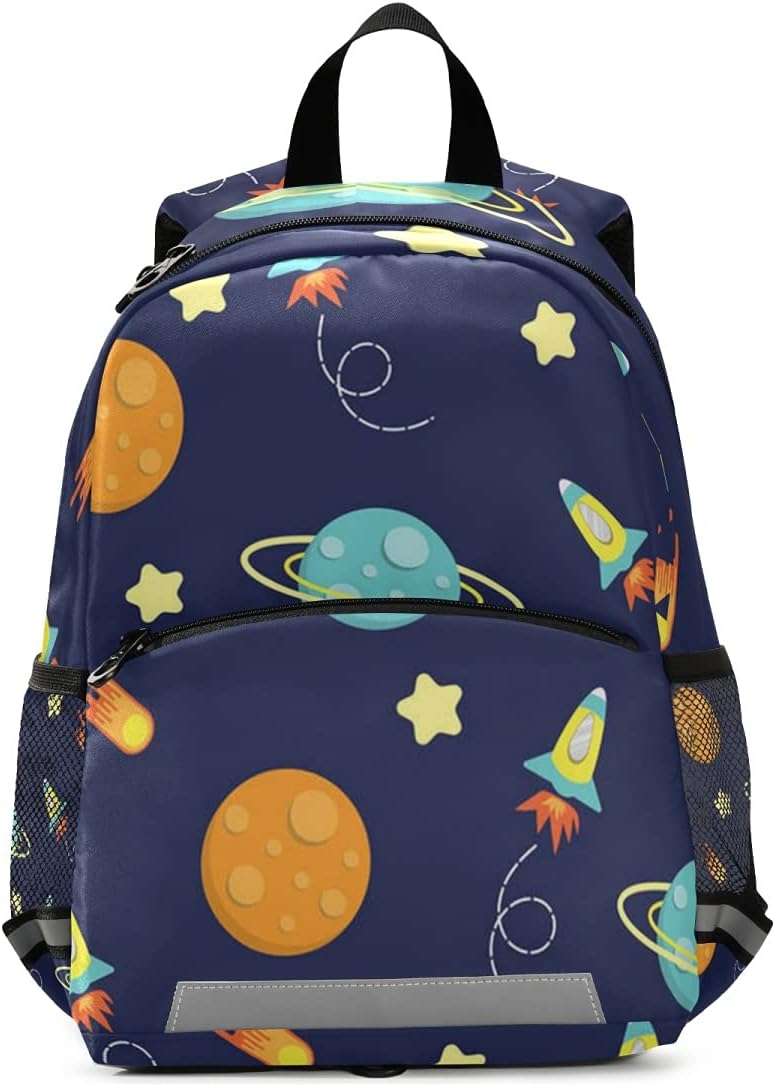 ALAZA Toddler Backpack for Boys Girls,Transportation Red Cartoon Cars Kid's Backpack,Kindergarten Children Bag Preschool Nursery Travel Bag Daycare Bag with Safety Leash
