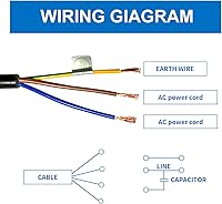 Vista 2 de Vibrador de Concreto Motor de Vibración Monofásico AC 110V 3600RPM Motor Vibrante con Enchufe de Energía para Mesa Vibratoria (30 Vatios)