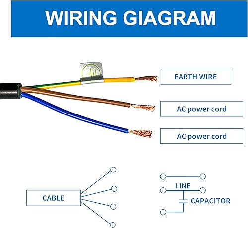Miniatura 2 de Motor vibrador de hormigón 122 libras fuerza 3600 RPM monofásico CA 110V motor vibratorio con enchufe de alimentación para mesa agitadora (100