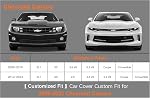 Kayme 7 Layers Car Cover Custom Fit for Chevrolet Chevy Camaro (2010-2025) Waterproof All Weather for Automobiles, Outdoor Full Cover Rain Sun UV Protection.Black