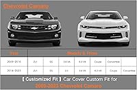 Vista 6 de Kayme Funda de auto de 7 capas ajuste personalizado para Chevrolet Chevy Camaro (2010-2025), impermeable, para todo tipo de clima, para automóviles