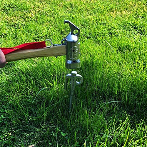 Estaca de amarrar para cães BESPORTBLE, multifuncional, segurança externa, âncora de aterramento de