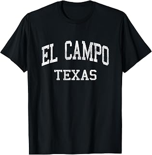 El Campo Texas TX Vintage Athletic Sports Design T-Shirt