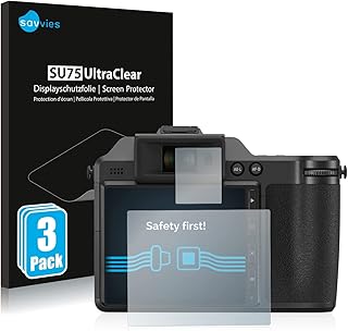 Savvies Screen Protector compatible with Fujifilm X-H2 Protection Film Clear 6-Pack