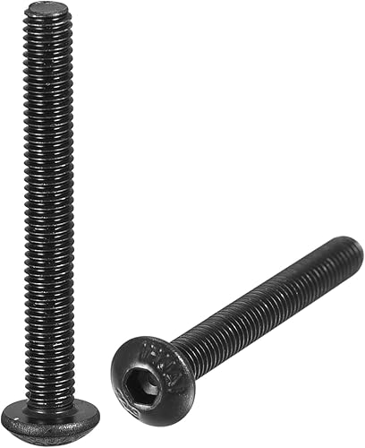 uxcell Tornillos de cabeza de botón hexagonal M3x25mm Tornillos de acero de aleación 100pcs