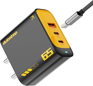 Dubstep Sprint 65W GaN Superfast Wall Charger with Type-C to Type-C Cable, 65W Output Compatible with MacBook & Type-C Lap... Price In India