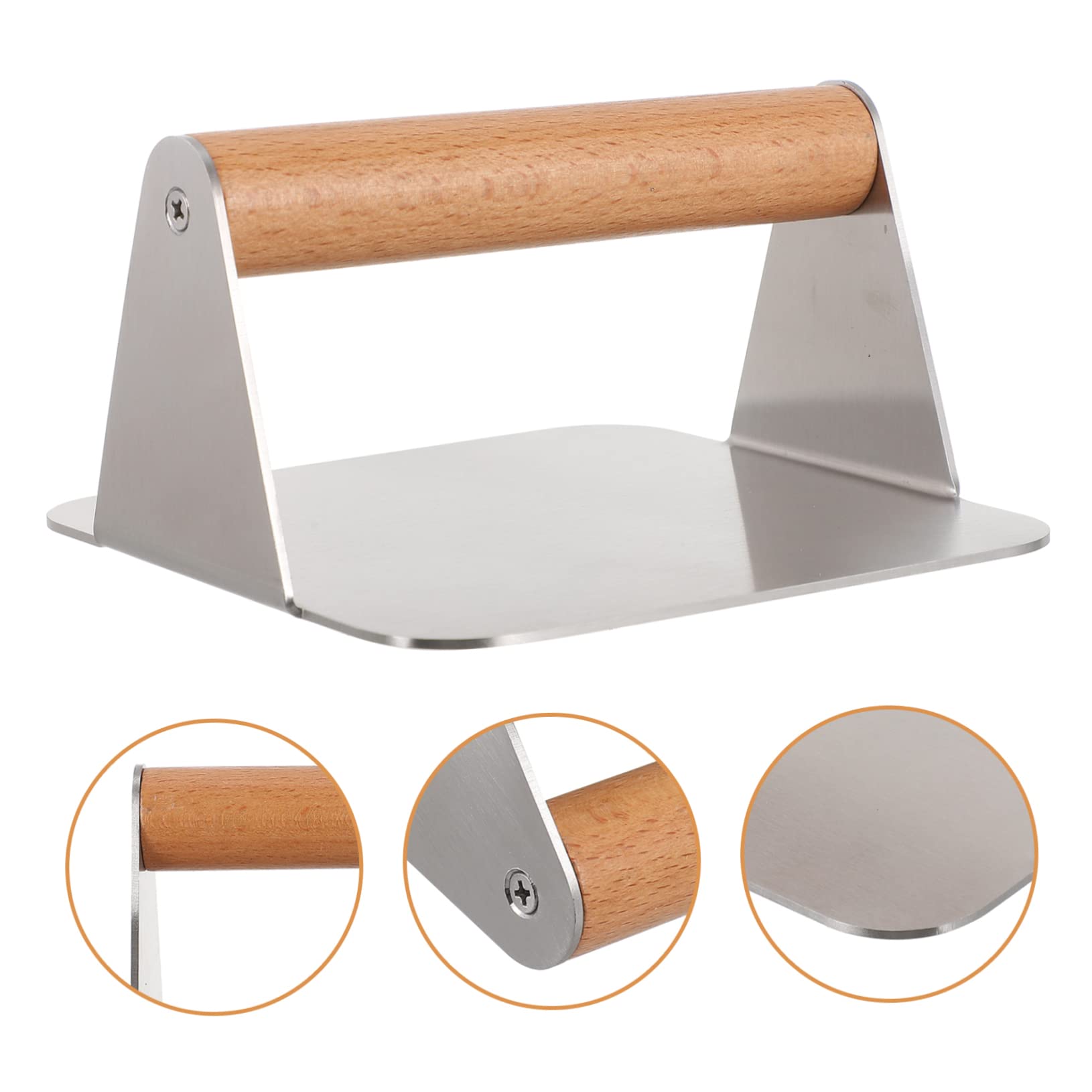 TOYANDONA Pressa per Hamburger in Acciaio Inox Stampo per Pressare Carne Strumento da Cucina per Preparare Hamburger Gadget Pratico per Uso Domestico