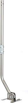 Adjustable Attic/Outdoor Antenna/Weather Station/Garden Aluminium Mounting Pole Universal Wall Mounts/Brackets (1 inch Diameter), 32.75 inches Arm Length, Solid Structure, Weather Proof