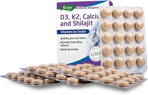 Miniatura 4 de Evalar Calcio de montaña con vitaminas hierbas siberianas y Shilajit Golden 80 Tabs