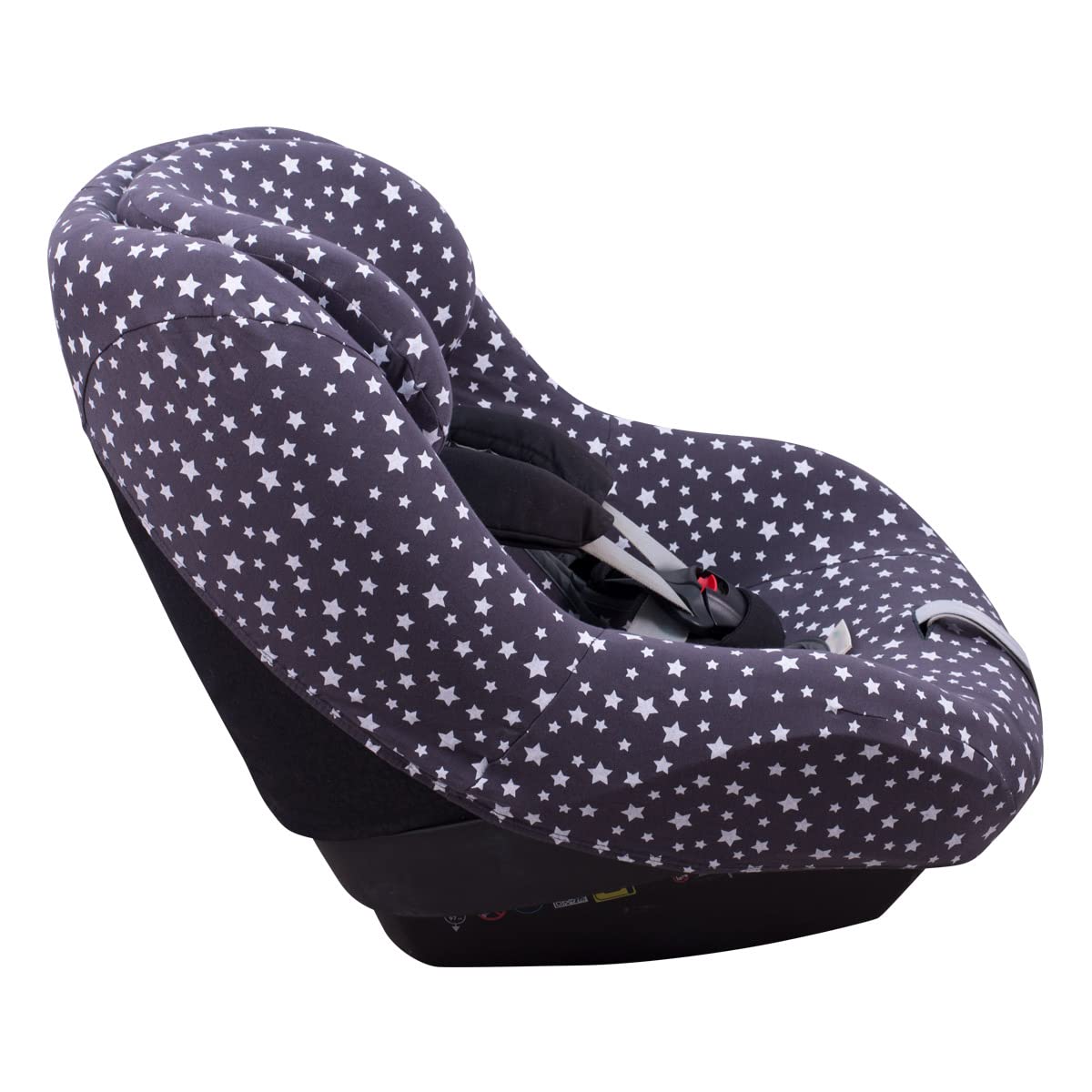 JYOKO Kids Funda de algodón para Silla de Coche Compatible con Maxi Cosi (Winter Sky, Maxi Cosi Pearl 360, Mica 360 Pro y Mica Pro Eco I-Size)