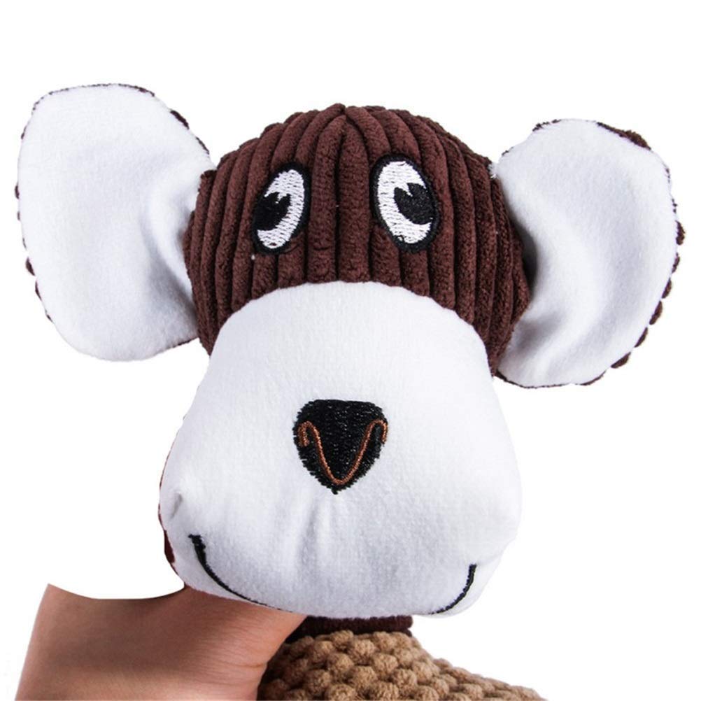 MU Diversión Mascota Perro Juguetes Perrito Masticar Chew Squeaker Chillido Chirojo Sonido Forma Animal Molar Juguetes Entrenamiento Mascota Juguete Perro,Gris