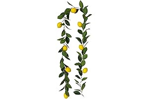 MANMAOHE 76.7 Inch Artificial Lemon Garland