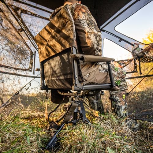 Image of TIDEWE Hunting Chair with Seat Cover, 360 Silent Swivel Seat, Heated