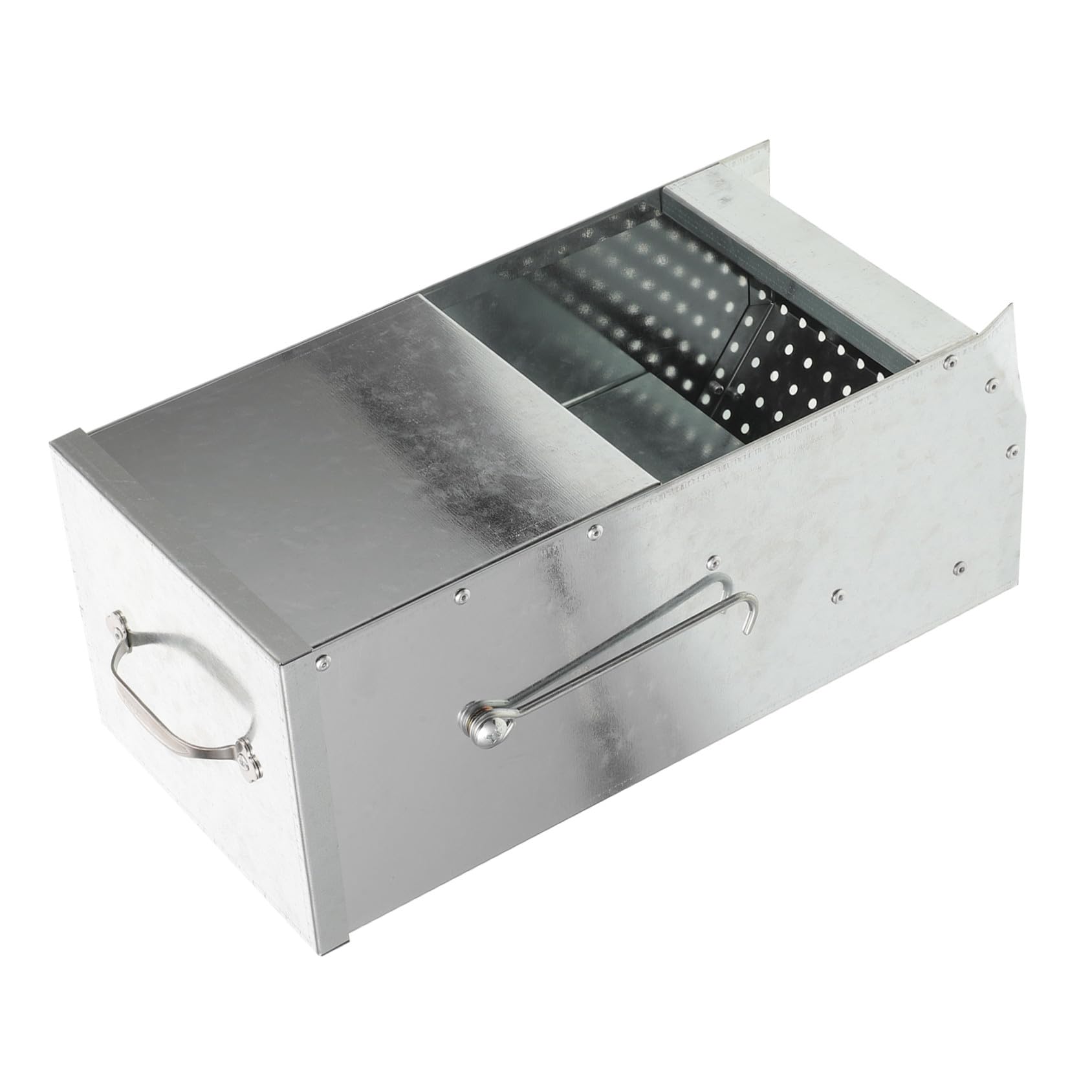 Metall-futternapf mit Fassungsvermögen Kaninchen Kleintierfutterspender mit Magnetischem Deckel und Beidseitigen Haken Langlebiger Verzinkter Futterautomat für Hasen Hamster