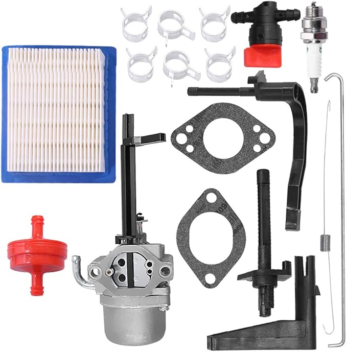 Carburetor with Air Fuel Hose Filter Shut Off Valve Carb