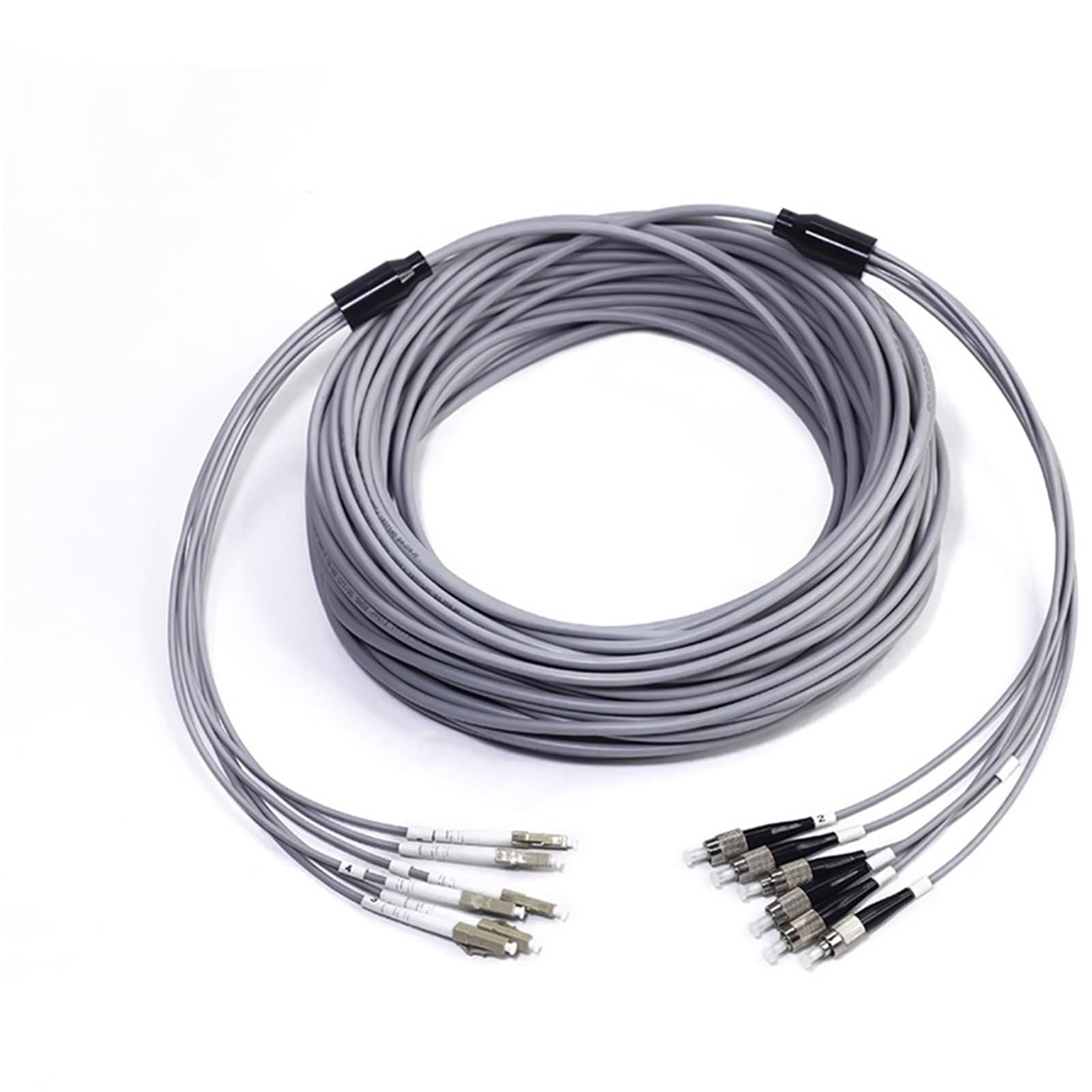 Câble de raccordement à fibre optique 6 fils 60-120 m OM1 OM2 MM 100 m 80 m 6C SC LC FC ST multimode 6 fibres FTTH (120 m SC-SC OM1)