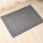 Tapis de bain Coton Douche bagué Serviette de salle de bains (Main blanc) ShowerBathroom Mat