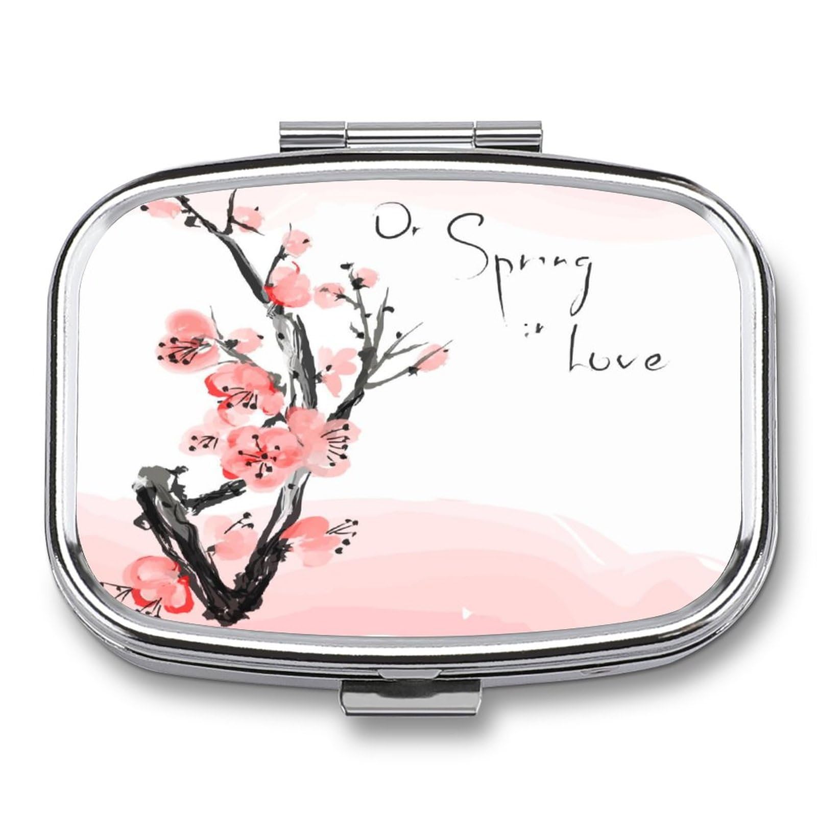 Japanese Cherry Blossom Pill Box Portable Pill Organize Travel