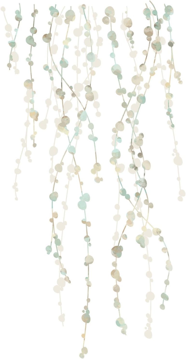 RoomMates RMK2394SCS Hanging Vine Green Watercolor Peel and Stick Wall Decals