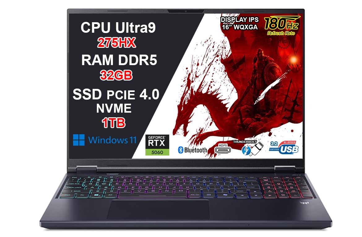 acer predator helios neo 16 ai gaming laptop 16240hz 5070ti