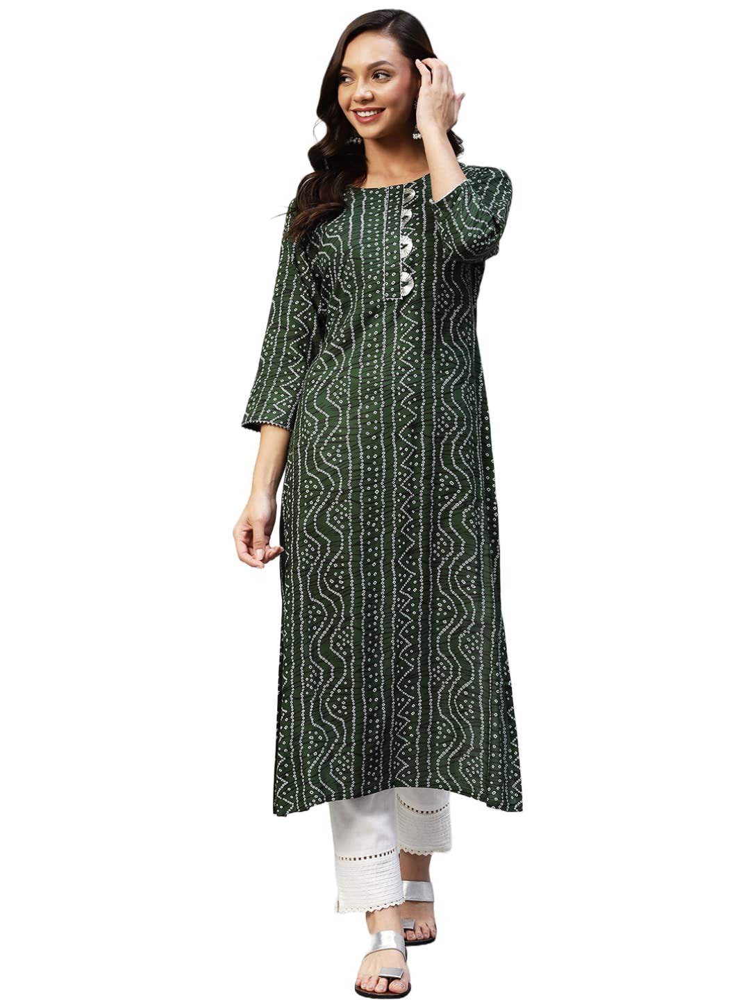 ANNI DESIGNER Women's Rayon Regular Fit Kurta