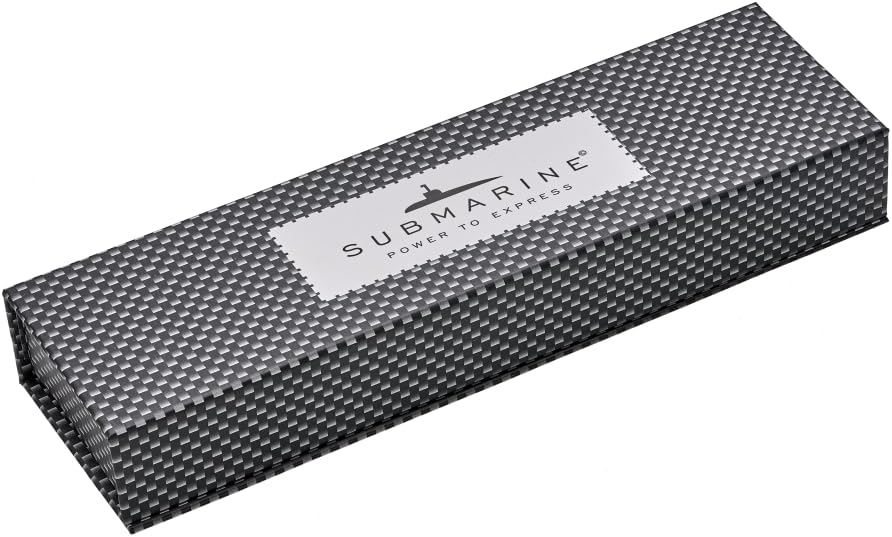 Submarine 880 Premium Pen, Brass Metal Black and Gold Body, Fitted With Blue Ink Jotter Refill, Ideal Gift for him/her, Perfect for Corporate Gifting (Ball Pen)