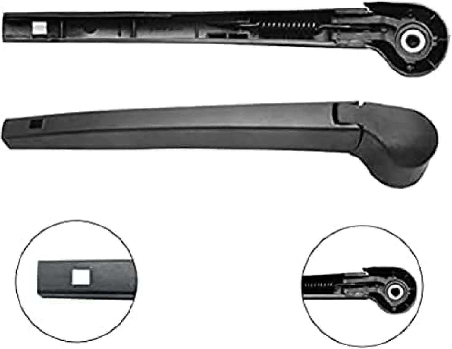 Car rear windshield wiper kit For Seat Leon MK3 2013 2014 2015 2016 Size 13" Back wiper blade washer